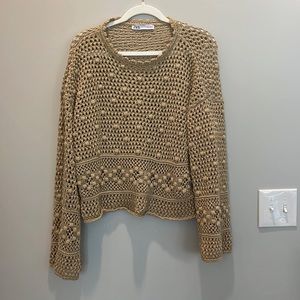 Crochet Knit Sweater